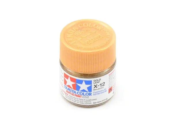 Tamiya X-12 Acrylic Gold Leaf Tamiya PAINT, BRUSHES & SUPPLIES