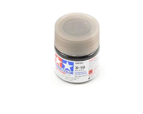 Tamiya X-19 Acrylic Smoke Tamiya PAINT, BRUSHES & SUPPLIES