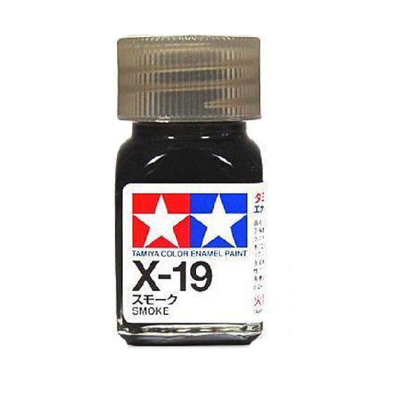 Tamiya X-19 Enamel Smoke Tamiya PAINT, BRUSHES & SUPPLIES