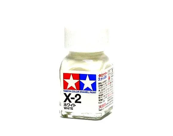 Tamiya X-2 Enamel White Tamiya PAINT, BRUSHES & SUPPLIES