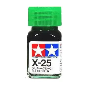 Tamiya X-25 Enamel Clear Green Tamiya PAINT, BRUSHES & SUPPLIES