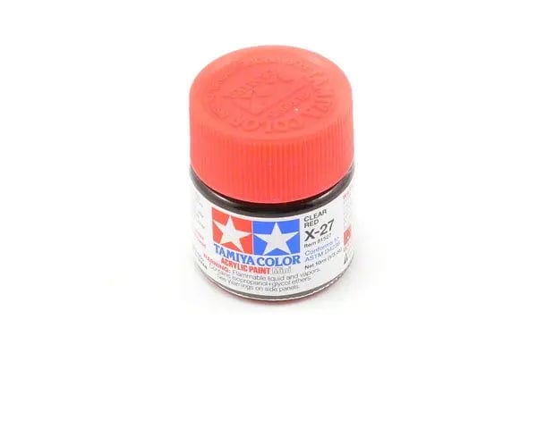 Tamiya X-27 Acrylic Clear Red Tamiya PAINT, BRUSHES & SUPPLIES
