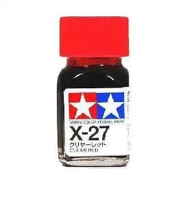 Tamiya X-27 Enamel Clear Red Tamiya PAINT, BRUSHES & SUPPLIES