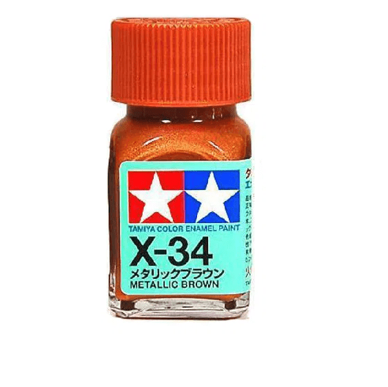 Tamiya X-34 Enamel Metallic Brown Tamiya PAINT, BRUSHES & SUPPLIES