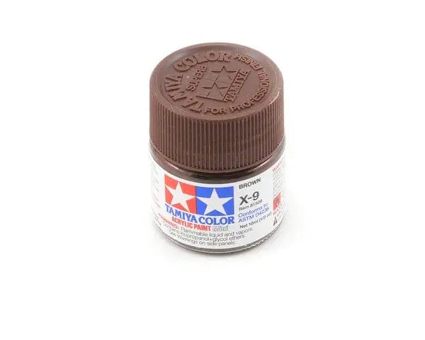 Tamiya X-9 Acrylic Brown Tamiya PAINT, BRUSHES & SUPPLIES
