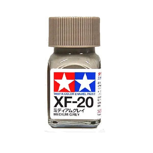 Tamiya XF-20 Enamel Flat Medium Grey Tamiya PAINT, BRUSHES & SUPPLIES