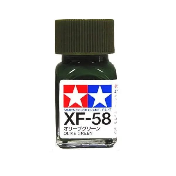 Tamiya XF-58 Enamel Olive Green Tamiya PAINT, BRUSHES & SUPPLIES