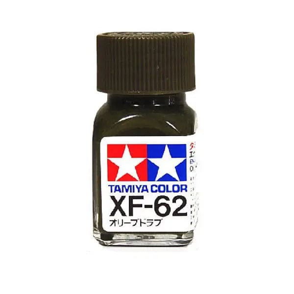 Tamiya XF-62 Enamel Flat Olive Drab Tamiya PAINT, BRUSHES & SUPPLIES