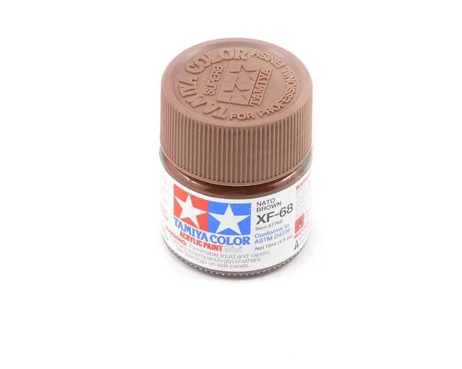 Tamiya XF-68 Acrylic Nato Brown Tamiya PAINT, BRUSHES & SUPPLIES