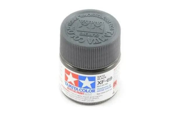 Tamiya XF-69 Acrylic Nato Black Tamiya PAINT, BRUSHES & SUPPLIES