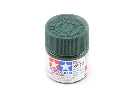 Tamiya XF-70 Acrylic Dark Green Tamiya PAINT, BRUSHES & SUPPLIES