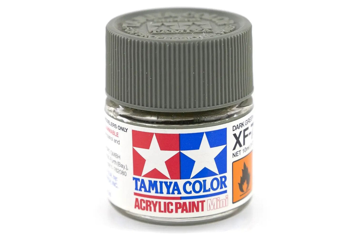 Tamiya XF-73 Acrylic Dark Green Jgsdf Tamiya PAINT, BRUSHES & SUPPLIES