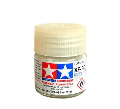 Tamiya XF-86 Acrylic Flat Clear Tamiya PAINT, BRUSHES & SUPPLIES
