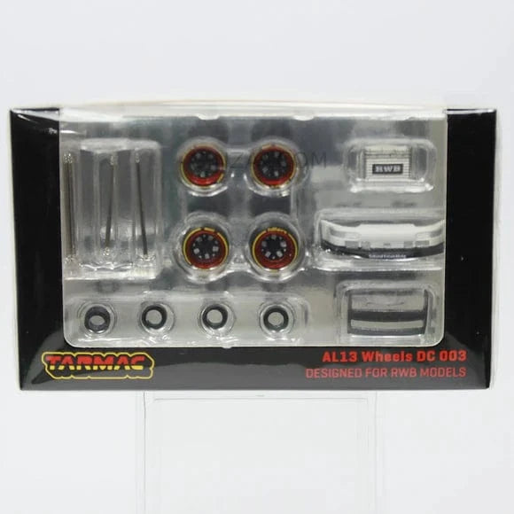 Tarmac 1/64 AL13 Wheels DC 003 - Red/Black - Hobbytech Toys