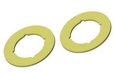 Team Corally Slipper Pads (2) Corally RC CARS - PARTS