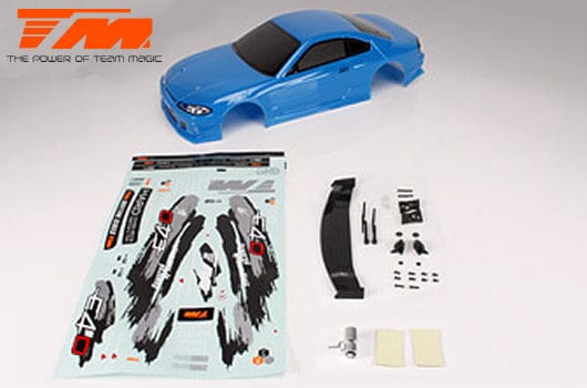 Team Magic 1/10 E4D S15 Pre Painted Body Dark Blue (no holes) Team Magic RC CARS - PARTS