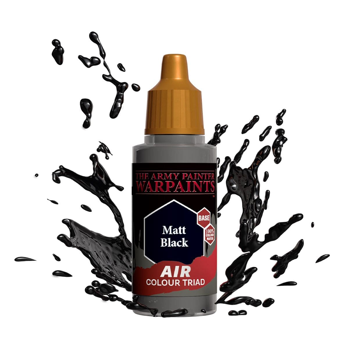 Army Painter AW1101 Warpaints Air Matt Black 18ml - Hobbytech Toys