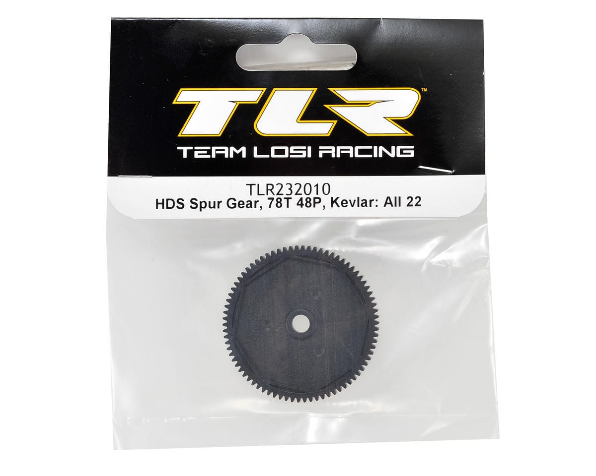 TLR TLR232010 HDS Spur Gear, 78T 48P, Kevlar: All 22 - Hobbytech Toys