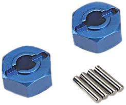 Traxxas 1654X Blue Aluminum Wheel Hexes 2 Traxxas RC CARS - PARTS