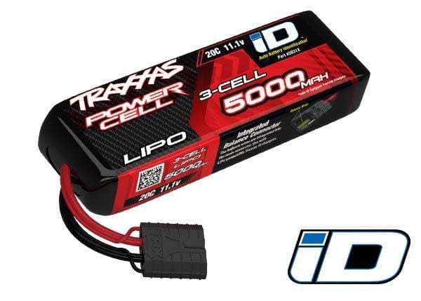 Traxxas 2832X 5000mah 3S 11.1v 25C Lipo Short ID Plug Traxxas BATTERIES & CHARGERS