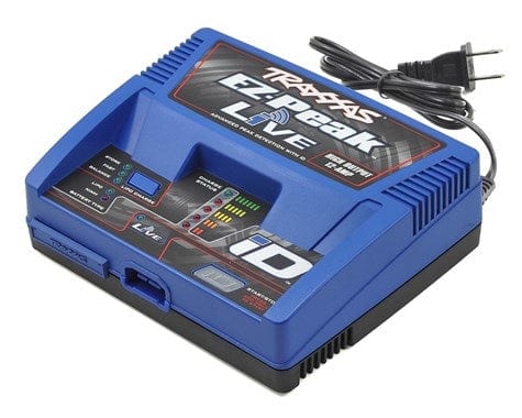 Compact Nimh/Lipo 12 Amp Charger by Traxxas, Ideal for 2S, 3S, and 4S LiPo batteries, Featuring advanced charging technology for reliable performance.