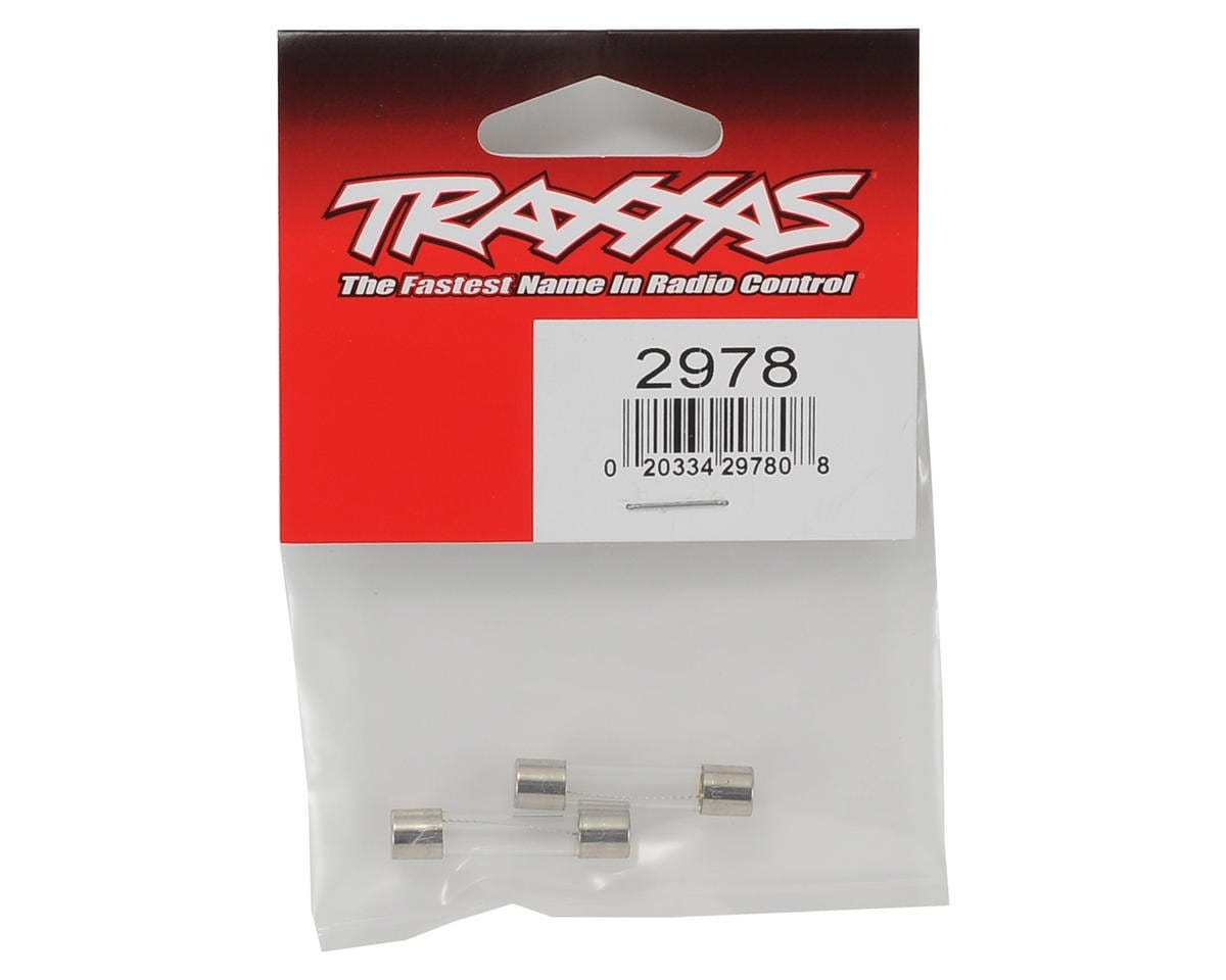 Traxxas 5 Amp Glass Fuses (2pcs) - Durable electric accessories for radio control models.