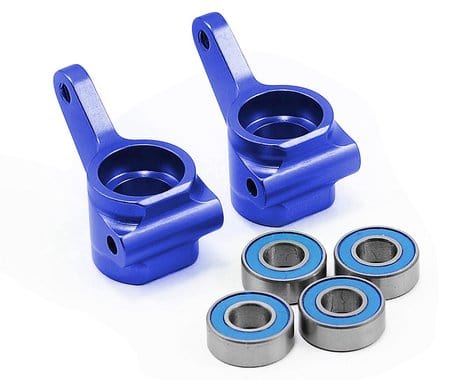 Traxxas 3636A Aluminum Steering Blocks w/Ball Bearings (Blue) (2) Traxxas RC CARS - PARTS