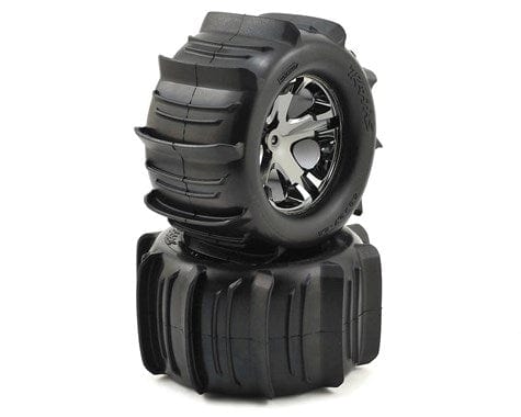 Traxxas 3689 Paddle Tires 2.8in Pre-Mounted W/All-Star Electric Rear Wheels (2) Traxxas RC CARS - PARTS