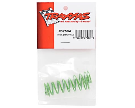 Traxxas 3758A Front Shock Spring Set Green (2) Traxxas RC CARS - PARTS
