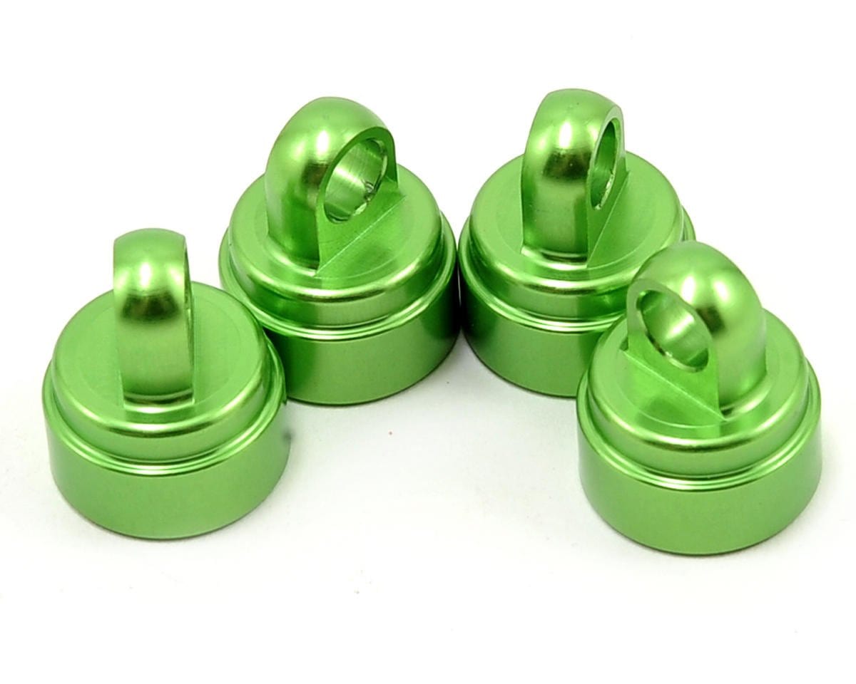 Traxxas 3767G Aluminum Ultra Shock Cap (Green) (4) Traxxas RC CARS - PARTS