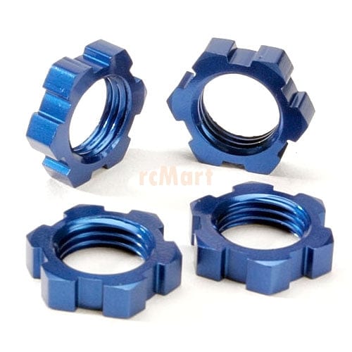 Traxxas 5353 Wheel Nuts Splined 17mm Blue Anodized (4) Traxxas RC CARS - PARTS