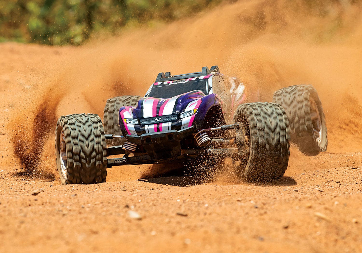Traxxas 67076-4 Rustler 4X4 VXL Brushless RTR 1/10 4WD Stadium Truck (Pink) Traxxas RC CARS