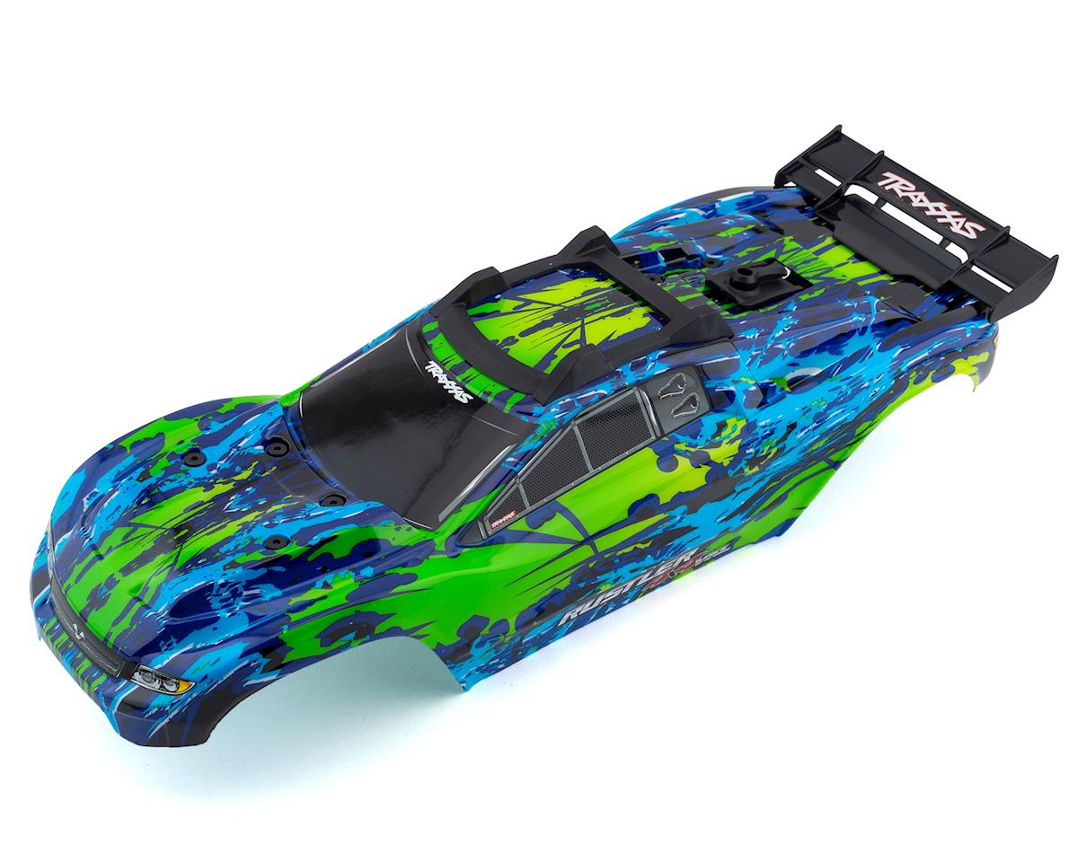 Traxxas 6717G Rustler 4X4 VXL Pre-Painted Body (Green) Traxxas RC CARS - PARTS