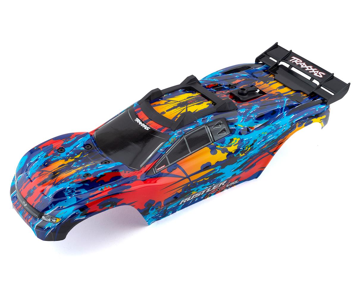 Traxxas 6717R Rustler 4X4 VXL Pre-Painted Body (Red) Traxxas RC CARS - PARTS