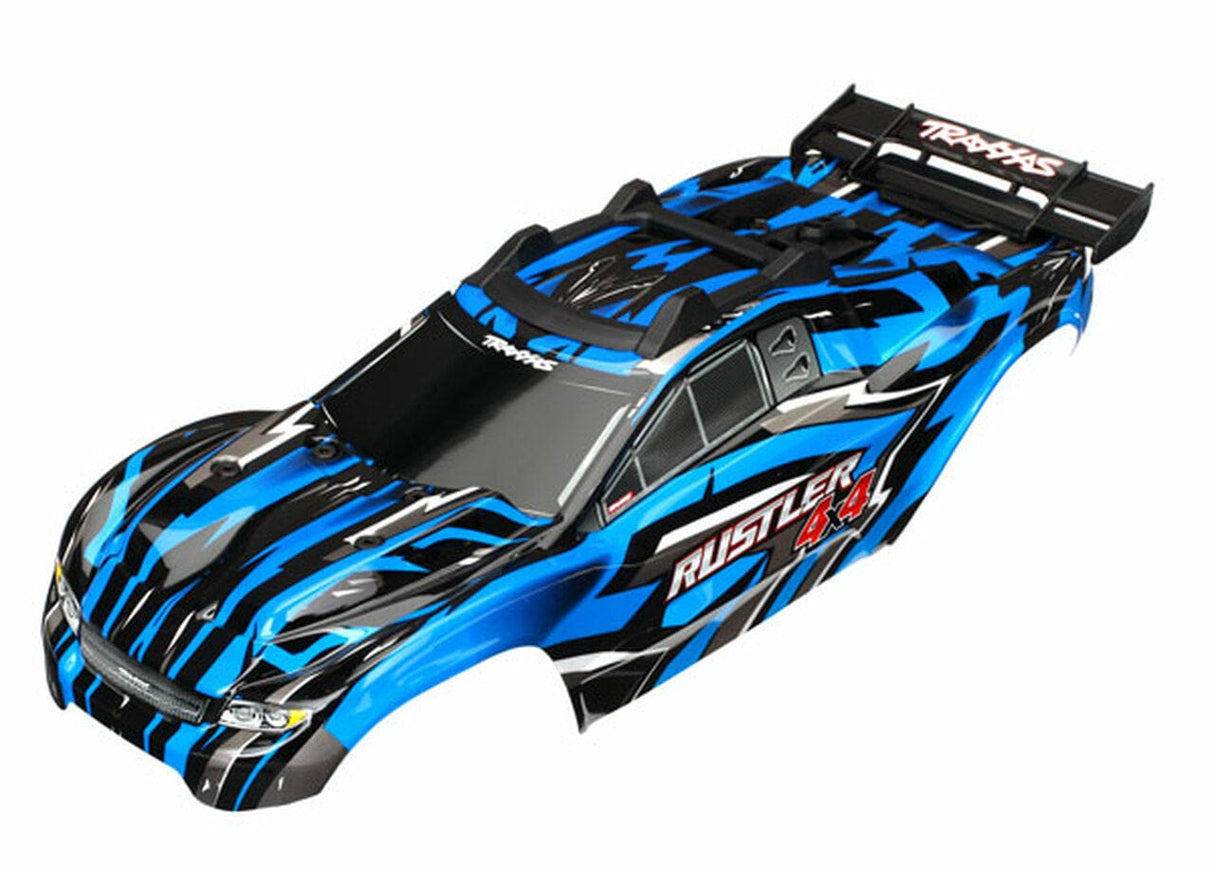 Traxxas 6718X Rustler 4x4 Body Painted Blue Traxxas RC CARS - PARTS
