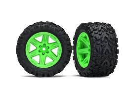 Traxxas 6773G Talon EXT 2.8inch Pre-Mounted Tires w/RXT Wheels (2) (Green) Traxxas RC CARS - PARTS