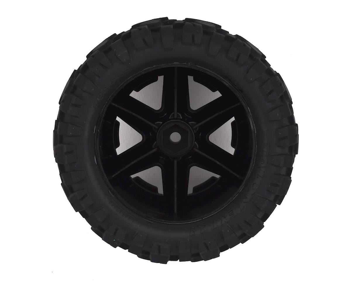 Traxxas 6774 Pre-Glued 2.8in Talon Extreme Tires On Black RXT Rims (2pcs) Traxxas RC CARS - PARTS