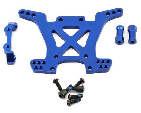 Traxxas 6838X Aluminum Rear Shock Tower (Blue) Traxxas RC CARS - PARTS