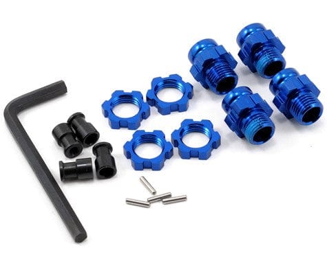 Traxxas 6856X Aluminum 17mm Wheel Adapter Set Blue (4) Traxxas RC CARS - PARTS