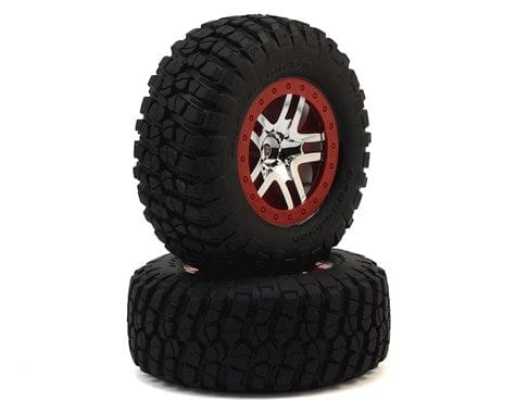 Traxxas 6873A Slash BFGoodrich Mud TA Rear Wheels & Tires Red (2) Traxxas RC CARS - PARTS