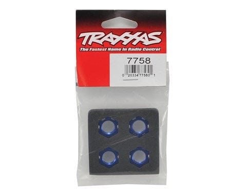 Traxxas 7758 17mm Splined Wheel Nuts E-Revo 2 Blue (4) Traxxas RC CARS - PARTS