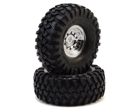 Traxxas 8177 TRX-4 Pre-Mounted Canyon Trail 1.9 Crawler Tires w/Chrome Wheels Traxxas RC CARS - PARTS