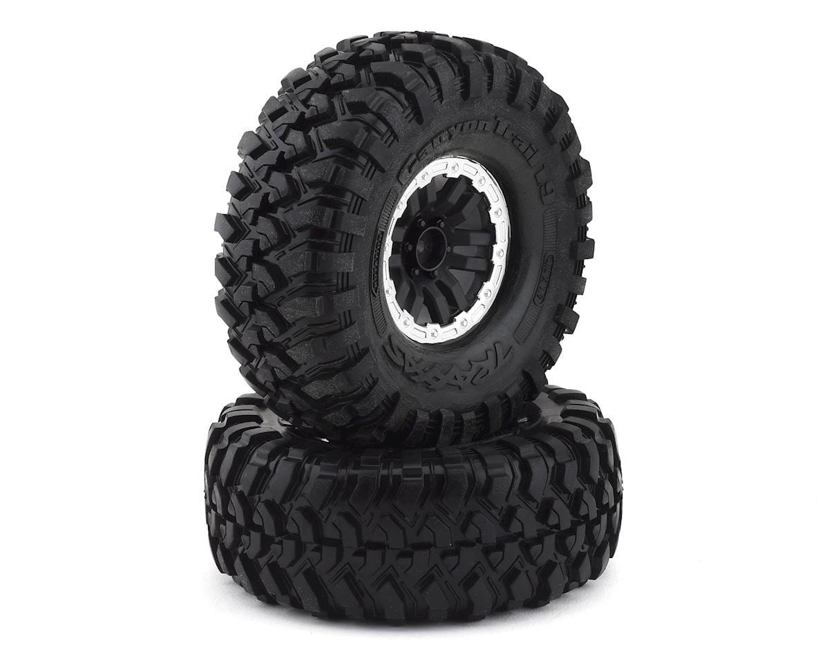Traxxas 8272X TRX-4 Pre-Mounted Canyon Trail 1.9in Crawler Tires W/Black Split Spoke Wheels (2pcs) Traxxas RC CARS - PARTS