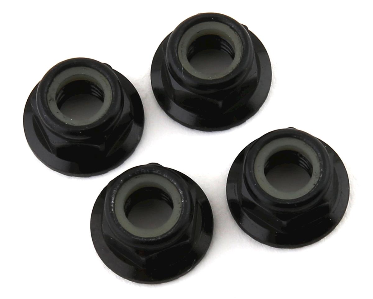 Traxxas 8447A 5mm Aluminum Flanged Nylon Locking Nuts Black (4) Traxxas RC CARS - PARTS