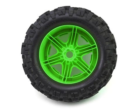 Traxxas 8672G Green 3.8 Pre-Mounted Talon Truck Tires (2) Traxxas RC CARS - PARTS