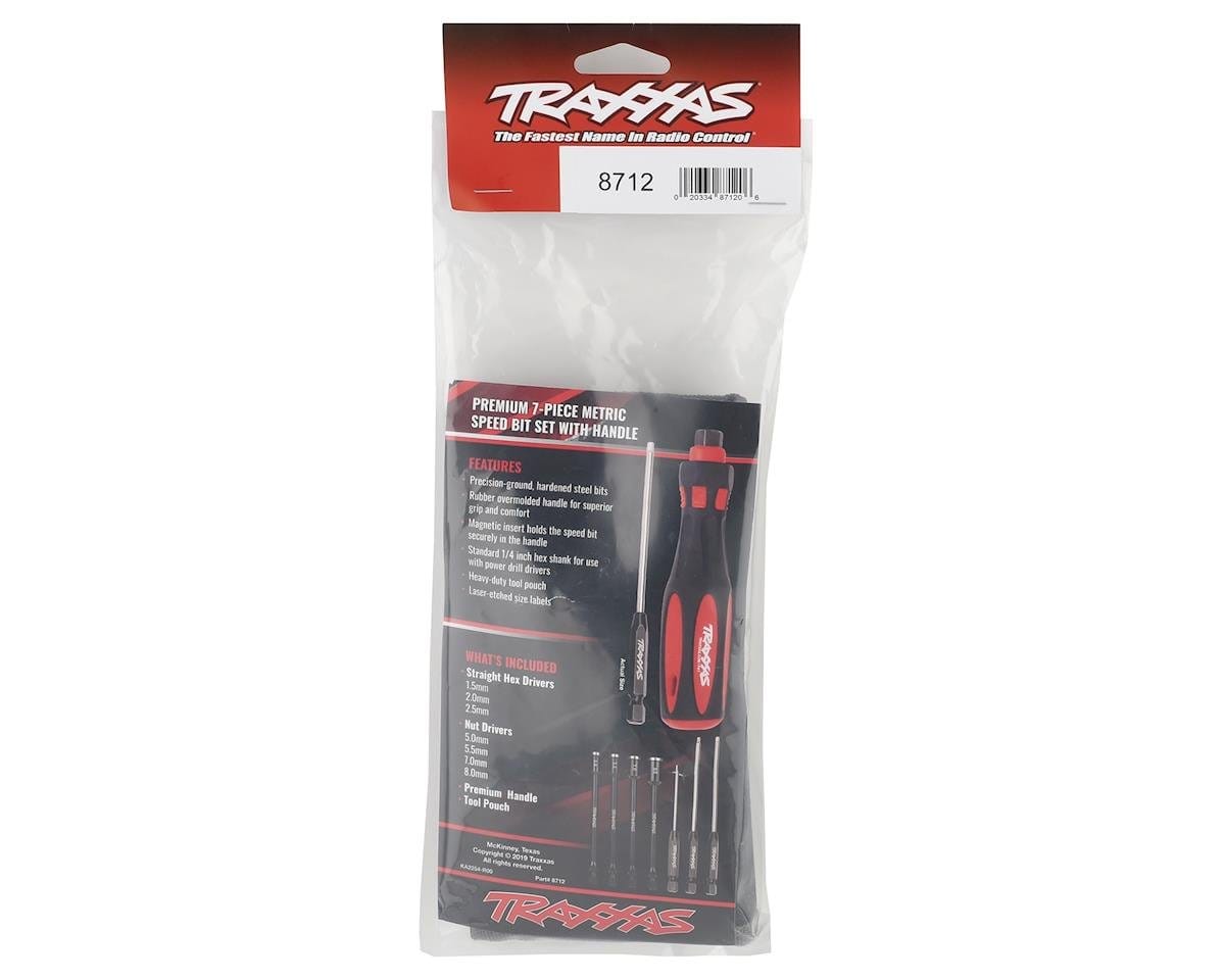 Traxxas 8712 7-Piece Metric Hex & Nut Driver Essentials Set w/Carrying Case (1.5mm, 2mm, 2.5mm, 5.0mm, 5.5mm, 7.0mm, 8.0mm) Traxxas TOOLS