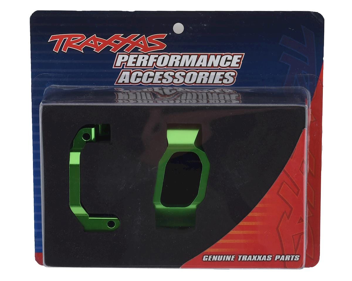 Traxxas 8932G Maxx Aluminum Caster Blocks (Green) - Hobbytech Toys