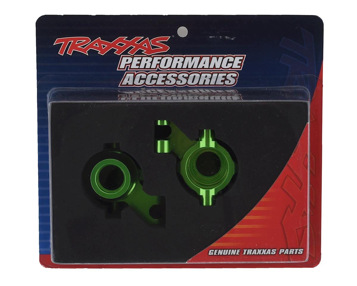 Traxxas 8937G Maxx Aluminum Steering Blocks (Green) - Hobbytech Toys