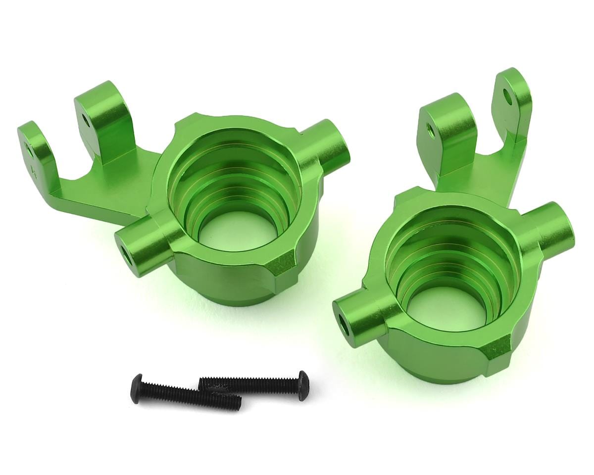 Traxxas 8937G Maxx Aluminum Steering Blocks (Green) - Hobbytech Toys