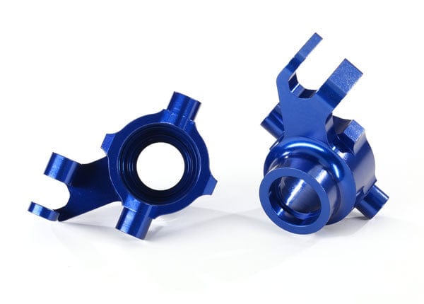 Traxxas 8937X Maxx Aluminum Steering Blocks Blue Traxxas RC CARS - PARTS
